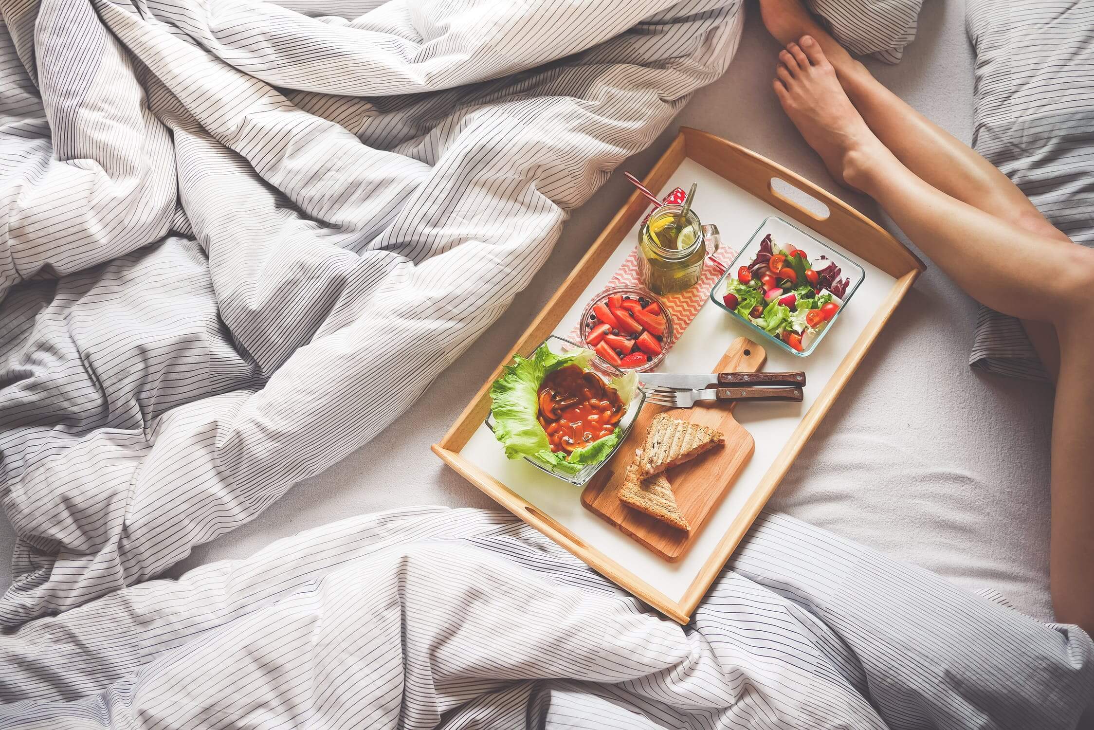 Room Service in bed